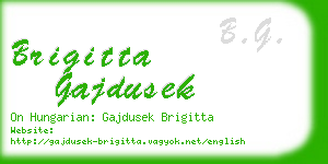 brigitta gajdusek business card